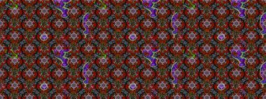 Kibar, bahar çiçekleri kırmızı ve kahverengi renklerde. Çiçekli karalama şeklinde Raster çiçek deseni. Raster illüstrasyonu.