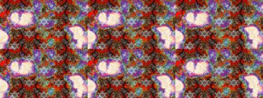 Düz Çiçek Elementleri Tasarımı. Renkli Bahar Teması eskiz kalıbı. Parlak arkaplan eskiz desenli çiçekli fantezi tasarımı.