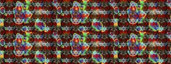 Silk scarf with blooming flowers. 1950s-1960s motifs. Abstract sketch raster pattern with hand drawn floral elements. Retro textile design collection. Brown and red on brown and red.