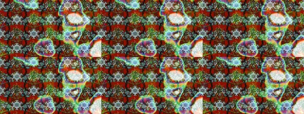 Sketch flowers pattern. Raster illustration. Colour Spring Theme sketch pattern Background. Flowers on brown and neutral colors. Flat Flower Elements Design. In asian textile style.