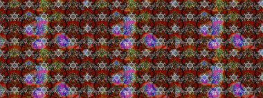 Kahverengi ve gri renklerde. Çiçek buketleriyle klasik bir eskiz şekli. Raster illüstrasyonu.