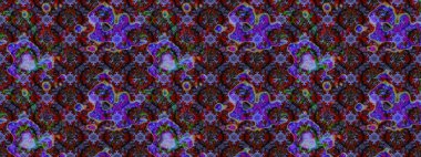 Kahverengi ve menekşe çiçekli eskiz deseni, suluboya çiçek deseni, sevimli çiçek, duvar kağıdı, kart veya kumaş için fayanslı. Raster - stok.