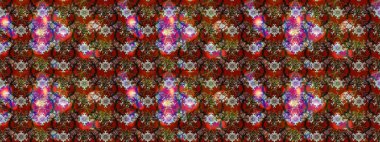 Raster Fashionable fabric pattern. Flat Flower Elements Design. Cute flowers pattern with brown and red colors. Colour Spring Theme sketch pattern Background.