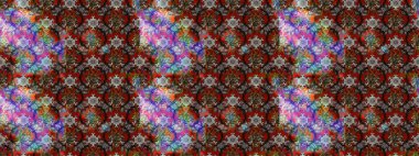 Nakış desenli çiçek deseni. Parmak izi, kumaş, duvar kâğıdı, tekstil için raster dokusu. Renkli grunge soyut arkaplanı colokahverengi ve gri çiçeklerle zenginleştirir.