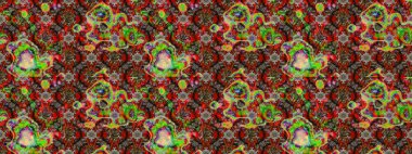 Çiçekli karalama şeklinde Raster çiçek deseni. Kahverengi ve kırmızı renkte çiçekler. Yumuşak, yaz çiçekli arka plan.