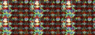 Düz Çiçek Elementleri Tasarımı. Renkli Bahar Teması eskiz kalıbı. Kahverengi ve kırmızı renkte çiçekler. Güzel çiçek deseni..