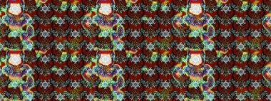 Kahverengi ve kırmızı renkte çiçekler. Düz Çiçek Elementleri Tasarımı. Sevimli çiçek raster deseni. Renkli Bahar Teması çizim şablonu.