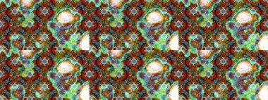 Yeşil ve kahverengi renkli çiçekler. Renkli Bahar Teması eskiz kalıbı. Düz Çiçek Elementleri Tasarımı. Güzel çiçek deseni..