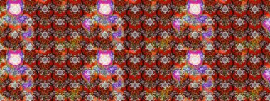 Güzel kumaş deseni. Raster illüstrasyonu. El çizimi. Çiçekler, dallar, otlar ve çiçekler.