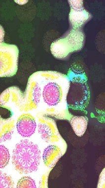 Çiçekli zambakların eskiz geçmişi. Parlak çiçekli kolaj çiçekleri yeşil ve gri. Çiçek tasarımı için inanılmaz kolaj cennet tarzı..