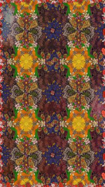 Yumuşak pamuk tasarımı. Yumuşak fayans. Paketleme, tekstil, duvar kâğıdı için çiçek eskizi. Klasik çiçek desenli. Raster taze dokusu.