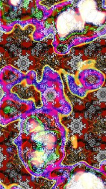 Çocuk stili. Renkli Bahar Teması eskiz kalıbı. Düz Çiçek Elementleri Tasarımı. Çiçekli çizim raster arkaplanı.