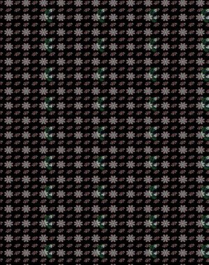 Raster floral illustration in vintage style. Tender sketch pattern with flowers. Raster illustration. Gentle, spring floral on black and gray colors.