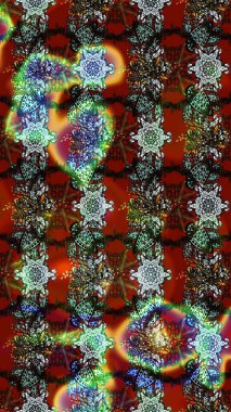 Raster çiçek desenli çiçek deseni, yapraklar, dekoratif elementler, sıçrama, lekeler, el çizimi kontur çizgileri ve Doodle çizim stili, grafik raster çizim çizimi.