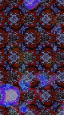 Mor ve kahverengi renkte çiçekler. Yumuşak, bahar çiçekli arka plan. Raster çiçek desenli ve çiçekli..