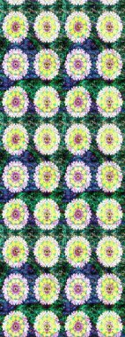 Düz Çiçek Elementleri Tasarımı. Renkli Bahar Teması eskiz kalıbı. Tarafsız ve yeşil renklerde çiçekler. Sevimli çiçek raster deseni.