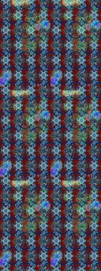 Tekstil için figür. Davetiye ve kartpostal tasarımı için dekoratif çiçek unsurları. Poster ya da kapak için arka plan. Şirin, zarif çiçekler Raster illüstrasyonu. Yapraklı çizim deseni.