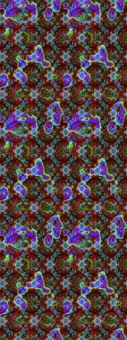 Tekstil, kumaş, kapaklar, duvar kağıtları, baskı, naylon, koleksiyon defteri, örgü, dekupaj için güzel bir eskiz. Küçük kahverengi ve kırmızı çiçeklerle oldukça kaliteli besin torbası deseni.