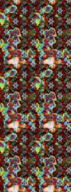 Çiçekli eskiz çizimi. Düz Çiçek Elementleri Tasarımı. Renkli Yaz Temalı eskiz kalıbı. Kahverengi ve kırmızı renkte çiçekler.