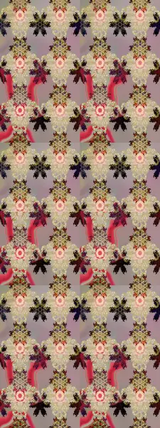 Renkli çizim kalıbı. Çiçek arkaplan. Bej ve gri renkli şirin tekstil tarzında. Çiçek duvar kâğıdı. Raster illüstrasyonu.