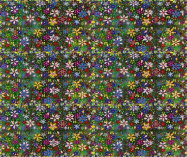 Yeşil ve gri renklerde. Anti-stres için soyut örnek sayfası. Raster illüstrasyonu.