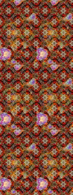 Scenic flower pattern on brown and beige colors. Top view, soft style. Floral composition, hand painted, delicate template. Stylish invitation for valentines day and greeting card concept.