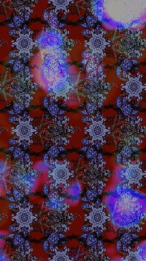 Raster illustration. Elegant Flowers Bouquet Watercolor on a violet and red colors. Colour Spring Theme sketch pattern Background. Flat Flower Elements Design.