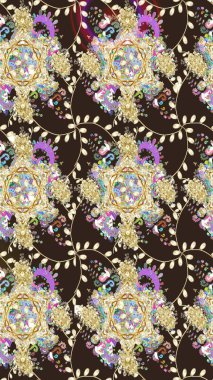 Etnik Mandala süsleme. Kullanılabilir Tekstil, tebrik kartı, boyama kitabı, telefon durumda yazdırma için. Raster kına dövme tarzı. Hint çiçek desenli madalyon desen.