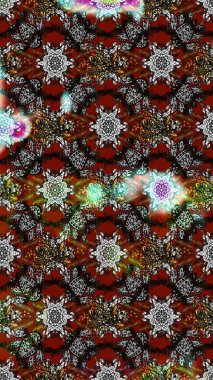 Renkli Bahar Teması eskiz kalıbı. Süslü kumaş deseni. Raster illüstrasyonundaki çiçek desenli çizim. Düz Çiçek Elementleri Tasarımı.