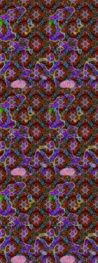 Tekstil, kumaş, kapaklar, duvar kağıtları, baskı, naylon, koleksiyon defteri, örgü, dekupaj için güzel bir eskiz. Küçük kahverengi ve kırmızı çiçeklerle oldukça kaliteli besin torbası deseni.