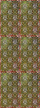 Kahverengi renklere karalamalar çizen kusursuz çiçek deseni. Raster illüstrasyonu.