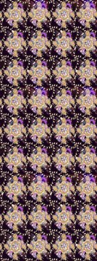 Raster illüstrasyonundaki çiçek desenli çizim. Suluboya tarzında siyah renkte çiçekler.