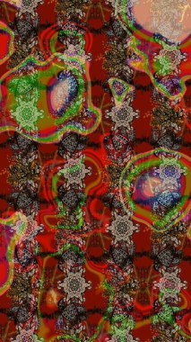 Şatafatlı bahar bahçesi dokusu. Raster illüstrasyonu. Çiçek deseni. Çiçek çizimi arkaplanı.