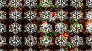 Raster pattern. Cute Floral pattern in the small flower. Raster illustration. Gentle, summer floral on black and brown colors.