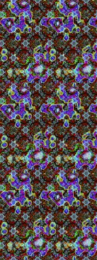 Raster illüstrasyonu. Çiçekli karalama şeklinde Raster çiçek deseni. Yumuşak, yaz çiçekleri kahverengi ve mavi renklerde.