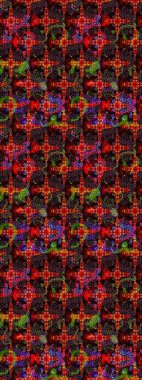 Raster illüstrasyonu. Siyah ve kahverengi renkte çiçekler. Çizim çiçek deseni duvar kağıdı için kullanılabilir.