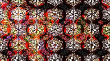 Çiçekli karalama şeklinde Raster çiçek deseni. Yumuşak, yaz çiçekli arka plan. Siyah ve kahverengi renkte çiçekler.