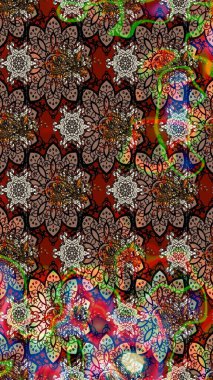 Pretty vintage feedsack pattern in small brown and beige flowers. Floral sweet sketch background for textile, fabric, covers, wallpapers, print, wrap, scrapbooking, quilting, decoupage.