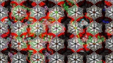 Şirin çiçekler. Raster Moda kumaş deseni. Çizgi çizimi deseni.