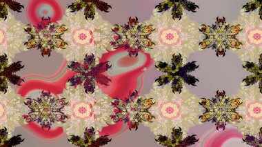 Klasik çiçek desenli. Sarma, tekstil ve duvar kâğıdı için kusursuz çiçek arkaplanı. Raster 'ın taze dokusu. Yumuşak pamuk tasarımı. Yumuşak kiremit.
