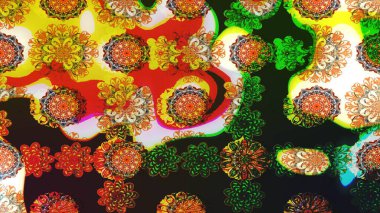 Raster güzel kumaş deseni. Soyut zerafet çiçek arka plan ile seamless modeli.