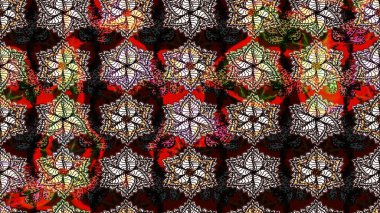 On black and brown colors. Beautiful fabric pattern. Seamless Floral Pattern in Raster illustration. Raster illustration.