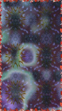 Soyut zarafet, çiçekli arkaplan deseni. Raster Güzel kumaş deseni.