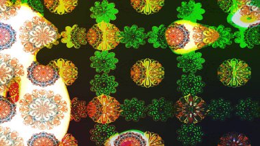 Etnik Mandala süsleme. Hint çiçek desenli madalyon desen. Kullanılabilir Tekstil, tebrik kartı, boyama kitabı, telefon durumda yazdırma için. Raster kına dövme stil.