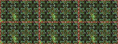 Raster çiçek izi. Çiçek grisi ve yeşil çizim deseni. Klasik taslak çizimi.