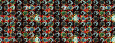 Siyah ve kahverengi renkte çiçekler olan bir çiçek deseni çiz. Suluboya tarzında siyah ve kahverengi renkte çiçekler.