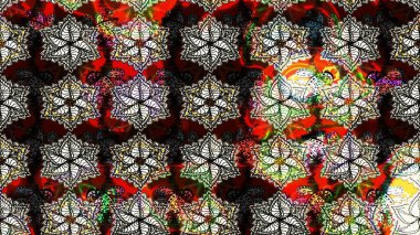 Modern çiçek arkaplanı. Halk tarzı. Moda baskıları için zarif bir şablon. Parlak renkli çiçekleri ve siyah ve kahverengi renkte yaprakları olan harika bir çiçek deseni..