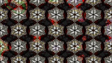 Düz Çiçek Elementleri Tasarımı. Güzel kumaş deseni. Raster illüstrasyonu. Çiçek desenli çizim. Asya tekstil tarzında. Renkli Bahar Teması çizim şablonu.