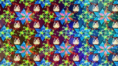 Etnik Mandala süsü. Raster Henna dövme stili. Kızılderili desenli desenli desenli şal deseni. Tekstil, tebrik kartı, boyama kitabı, telefon kılıfı baskısı için kullanılabilir.