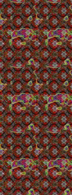 Kabile sanatı boho baskısı, klasik çiçek arkaplanı. Soyut etnik raster çizim kalıbı. Arkaplan dokusu, duvar kağıdı, gri ve kahverengi renkli çiçek teması.